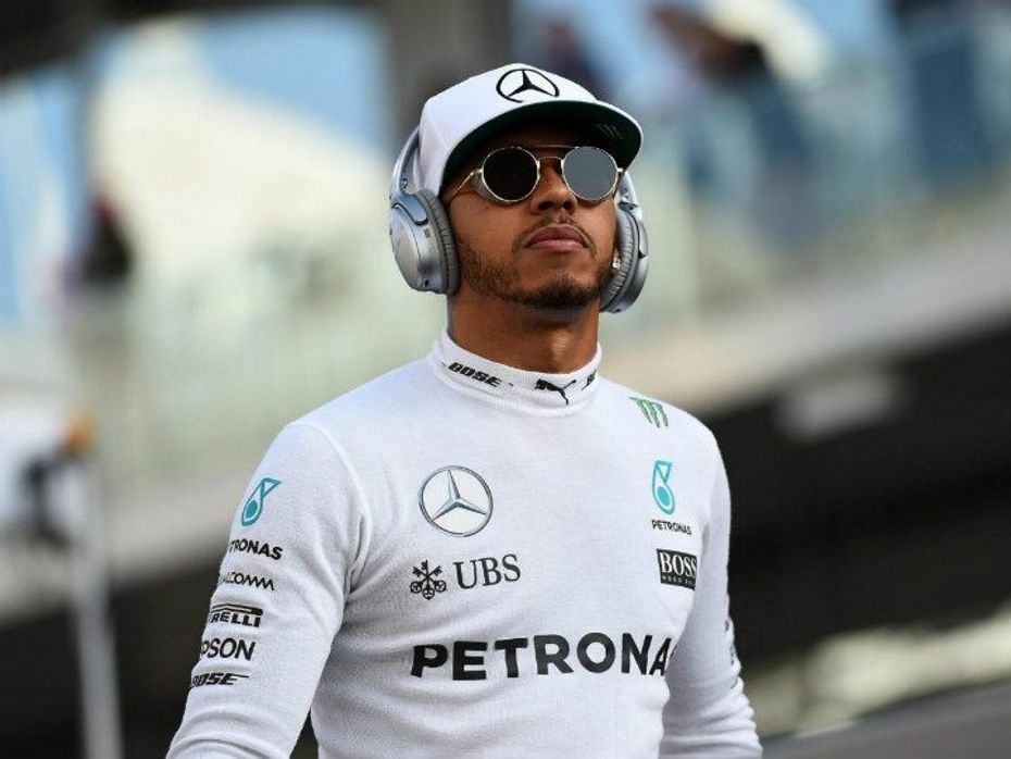 Hamilton at the Abu Dhabi GP