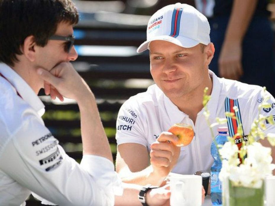 Bottas with Toto Wolff