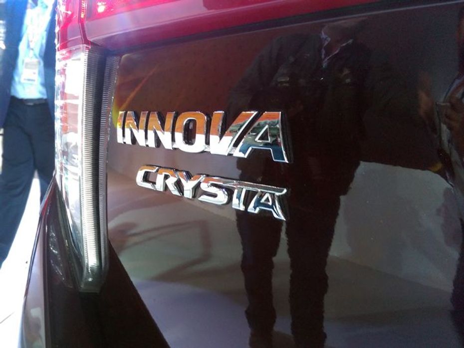 Toyota Innova Crysta badge