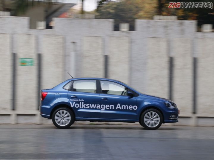 Volkswagen Ameo side panning Volkswagen Ameo side panning