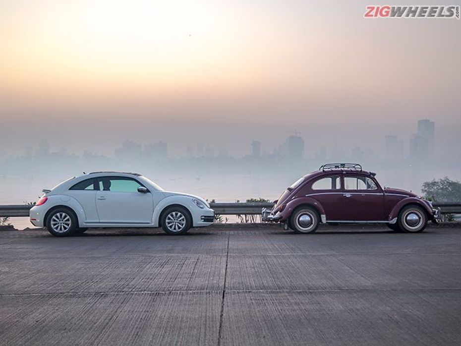 2016 Volkswagen Beetle vs 1963 Volkswagen Beetle side