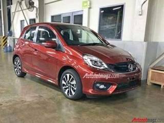 2016 Honda Brio facelift spied testing