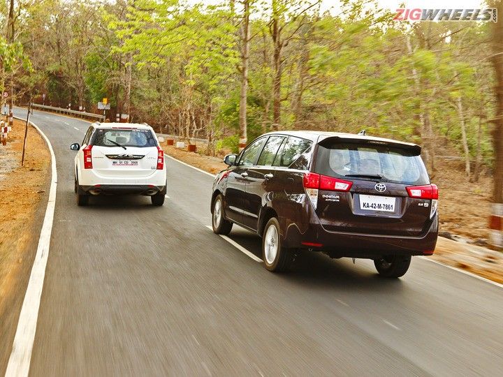 Toyota Innova Crysta automatic vs Mahindra XUV500 AT Comparison Review