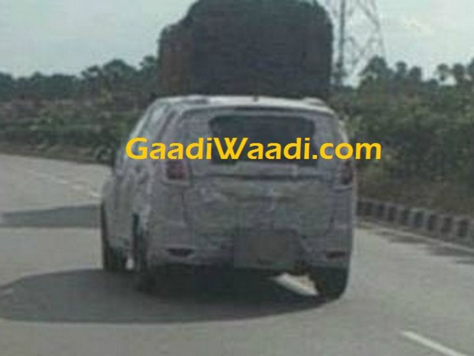 Mahindra MPV Spied - Rear View