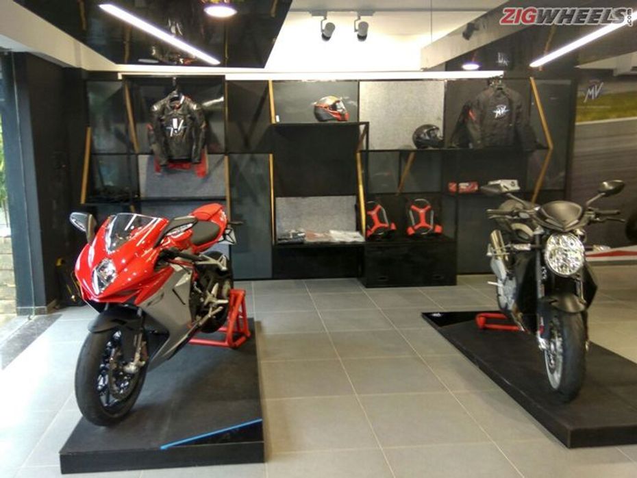 MV Agusta motorcycles at dealership