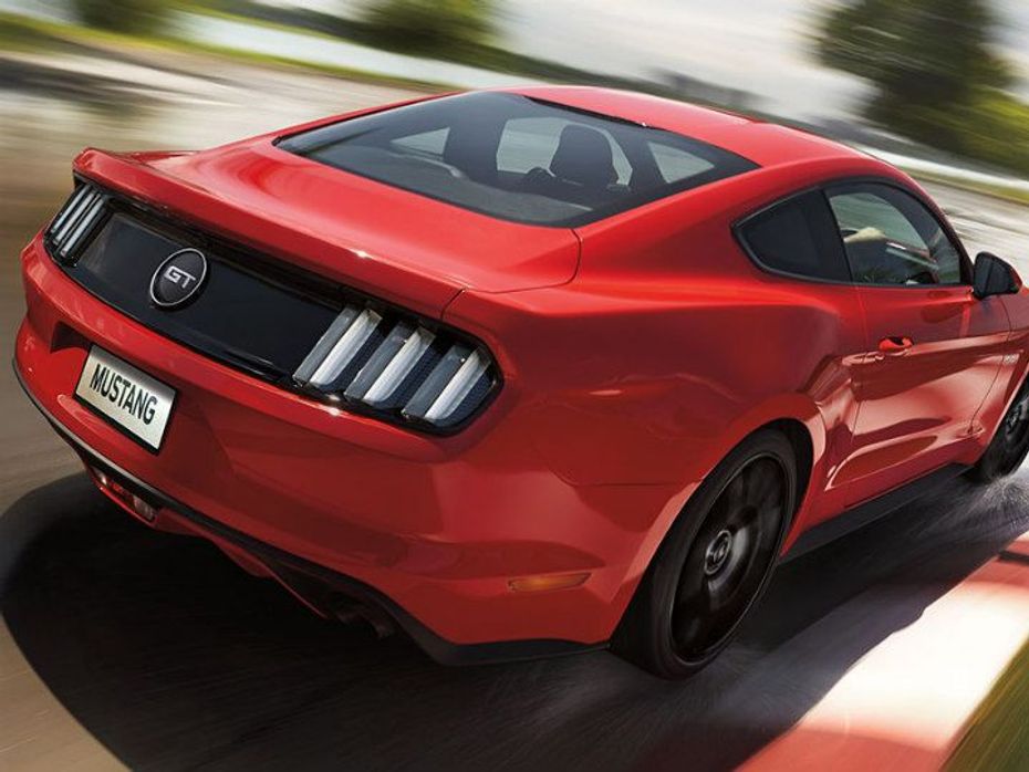 Ford Mustang GT rear side shot