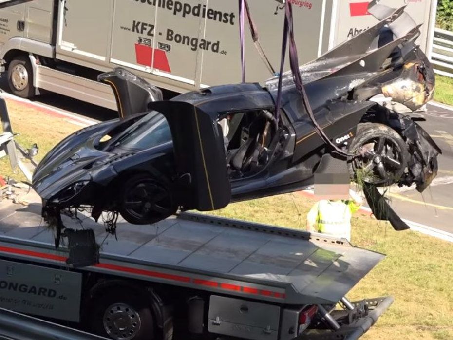 One:1 Nürburgring Crash