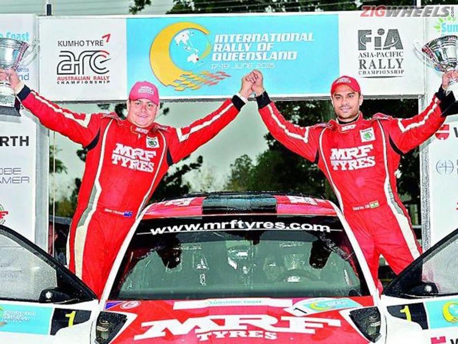 Gaurav Gill and Glenn Macneall on winning the Rally of Queensland
