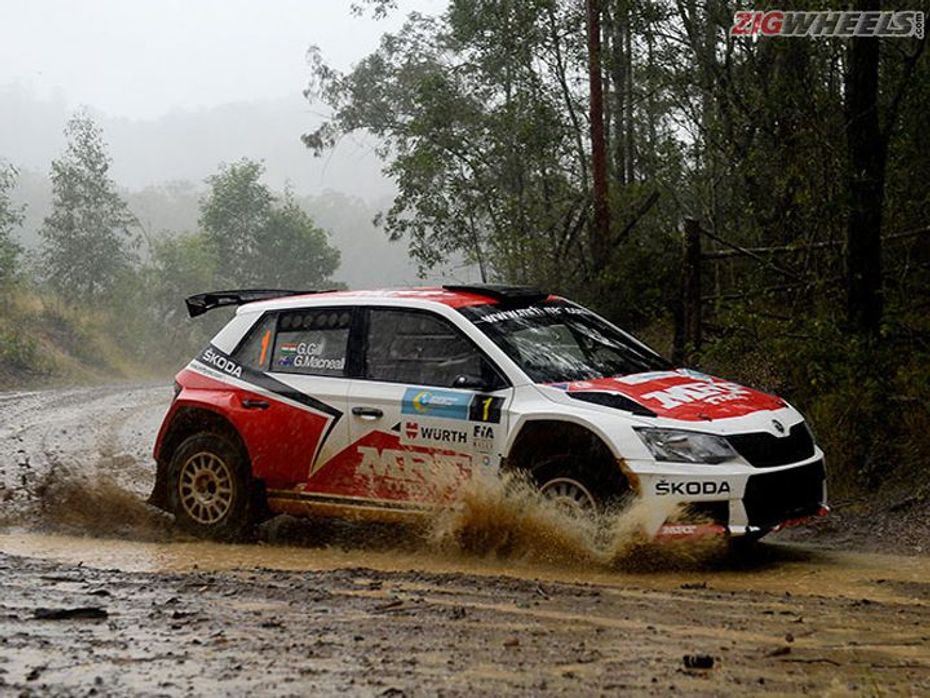 Gaurav Gill in Action at the Rally of Queensland