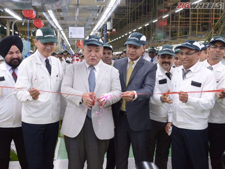 Inauguration of scooter only assembly line at Honda Gujarat plant