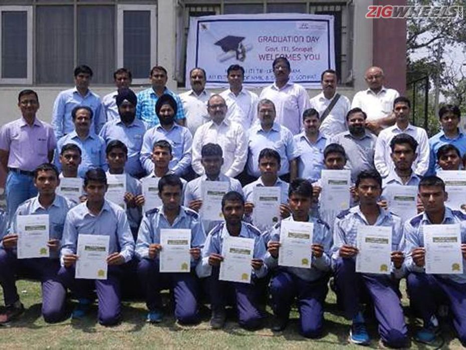 Graduation of students of Hyundai-ITI tie-up program