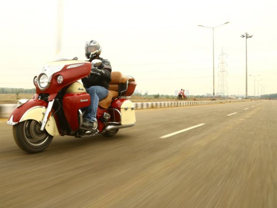 Indian Roadmaster on the open roads Indian Roadmaster on the open roads