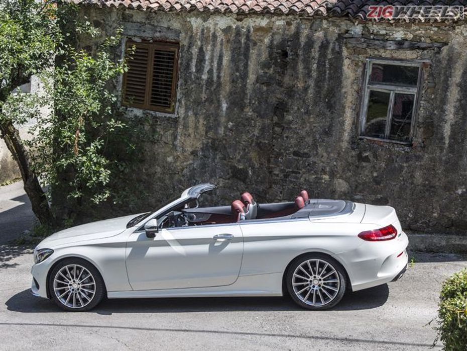 Mercedes-Benz C-Class Convertible with top down