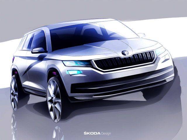 Skoda Kodiaq Sketches Released - ZigWheels