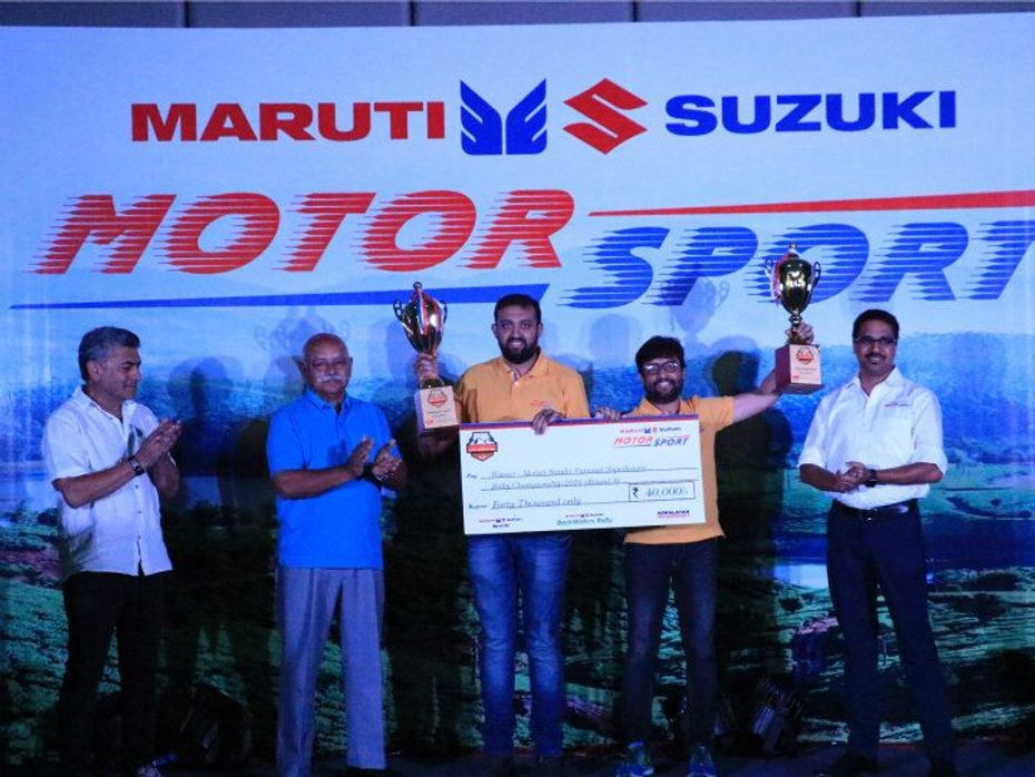 Maruti Suzuki Backwaters Rally winners