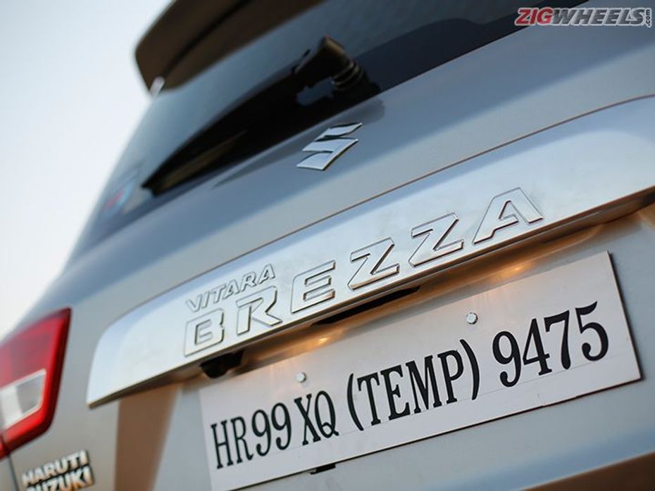 Maruti Suzuki Vitara Brezza diesel compact SUV badge