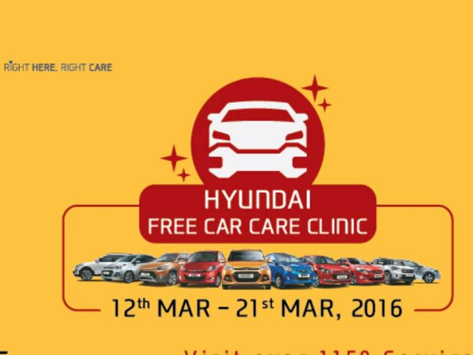 Hyundai Free Car Care Clinic camp