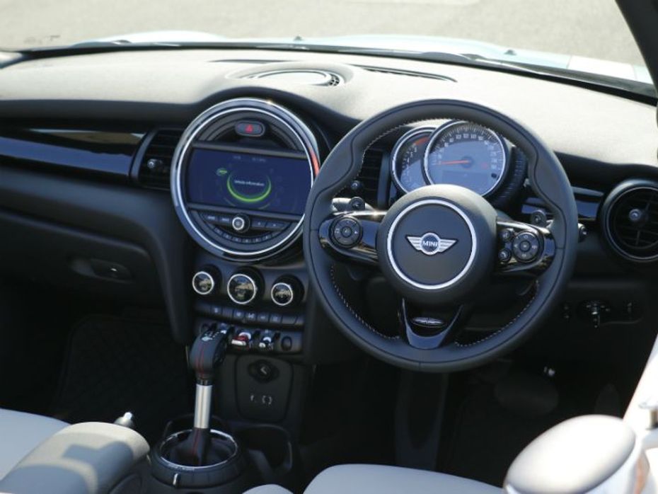 Mini Cooper S Convertible First Drive dashboard