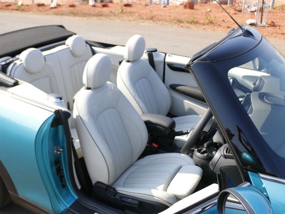 Mini Cooper S Convertible First Drive seats
