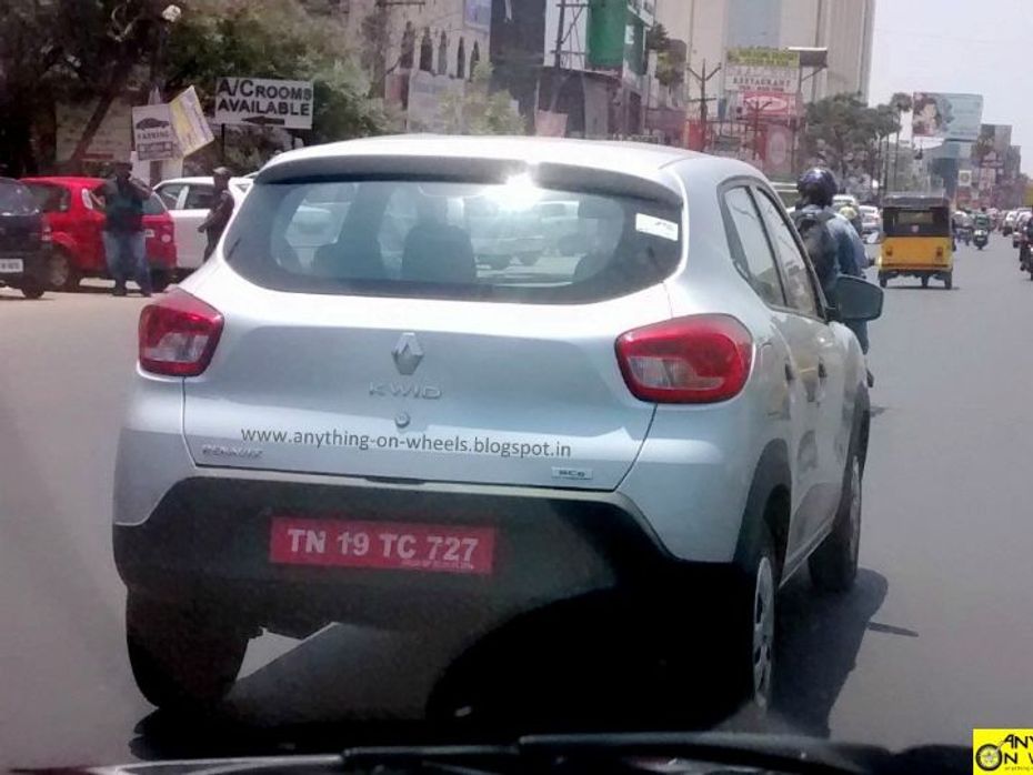 Renault Kwid 1.0-litre variant spotted on road