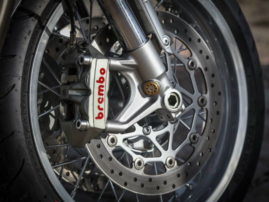 The brakes are by Brembo and provide immense stopping power