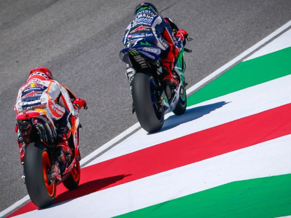 2016 Italian MotoGP action shot