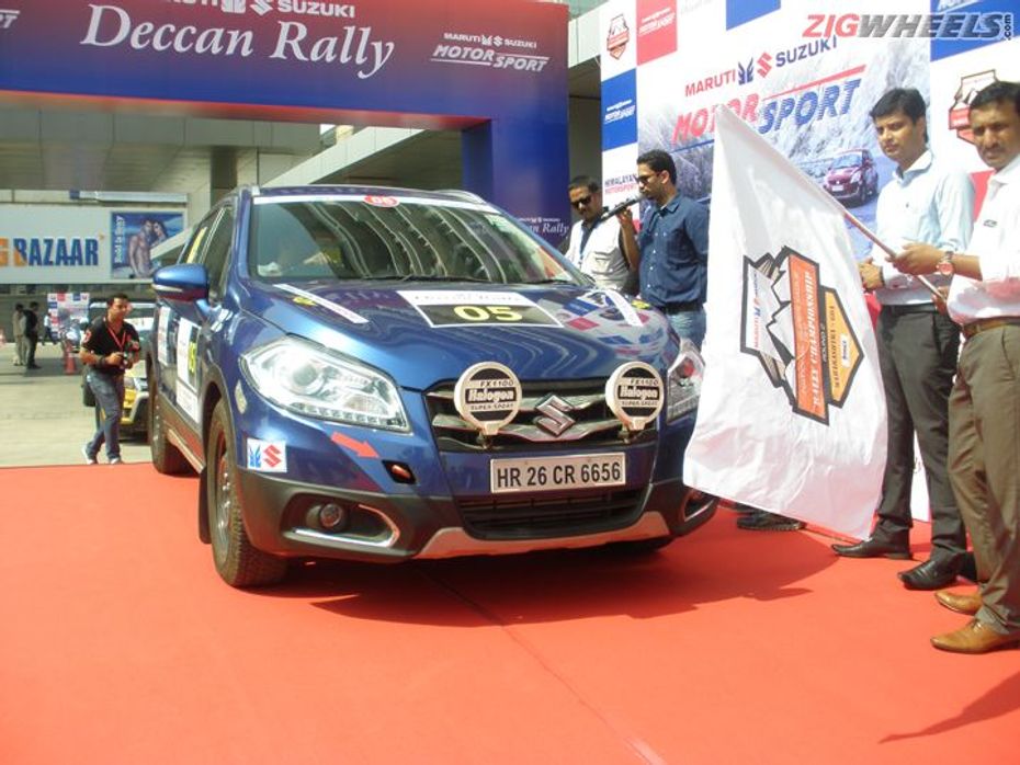 Maruti Suzuki S-Cross at the flag-off of Deccan Rally