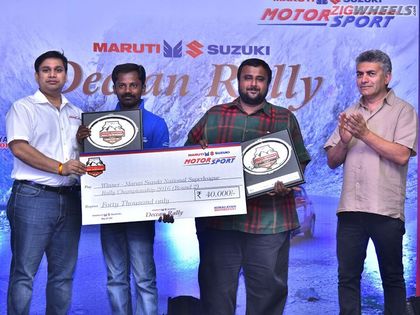 Karthick Maruthi and S Sankar Anand Win the Maruti Suzuki Deccan Rally