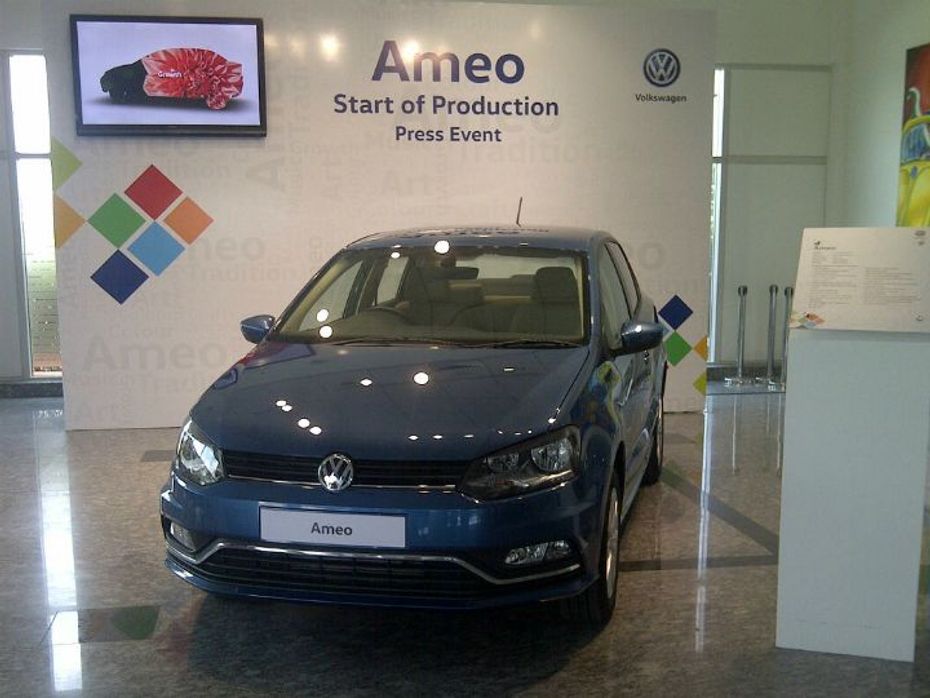 First Volkswagen Ameo Rolls Out of Chakan Plant