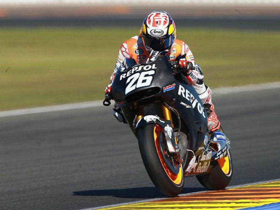 Dani Pedrosa grabs fifth position a Valencia testing Dani Pedrosa grabs fifth position a Valencia testing