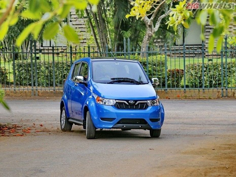 The zero-emissions vehicle from Mahindra, the e2oPlus