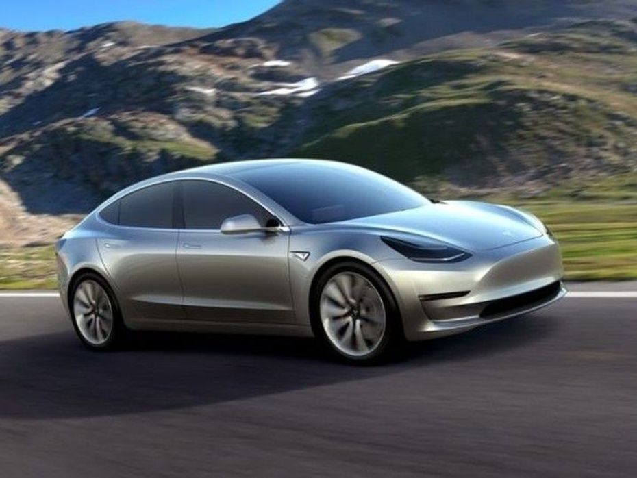 Tesla Model 3 front quarter profile