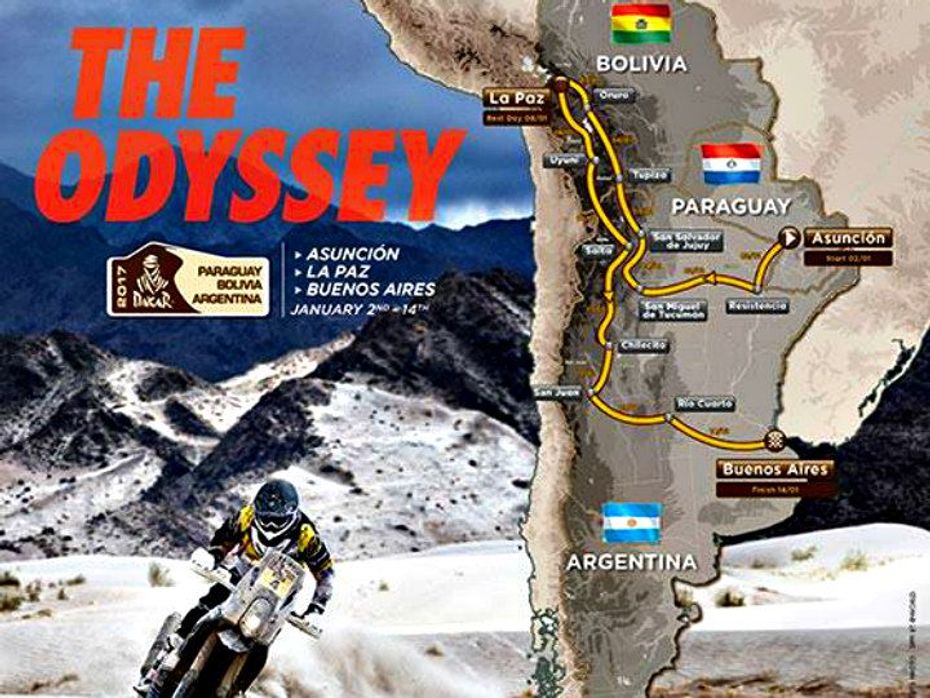 Dakar 2017 - Route map