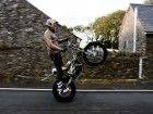 Dougie Lampkin Wheelies Across Isle of Man TT Course