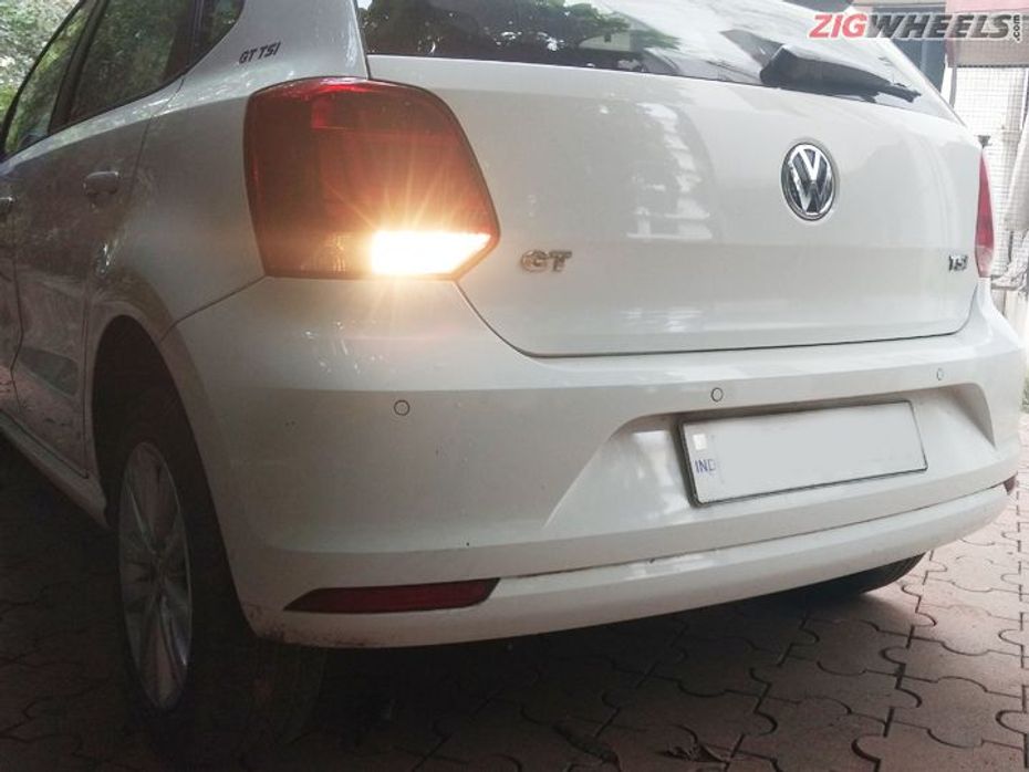 Rear parking sensors on car Rear parking sensors on car