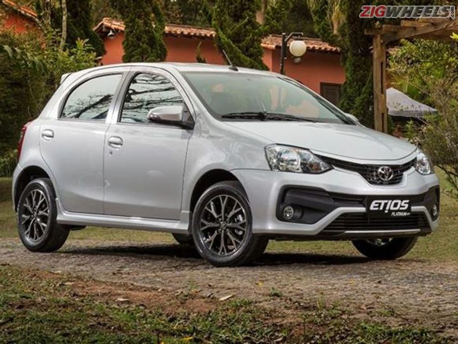 Toyota Etios Liva facelift front quarter shot