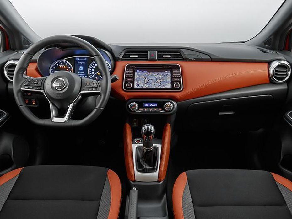 2017 Nissan Micra dashboard and infotainment system