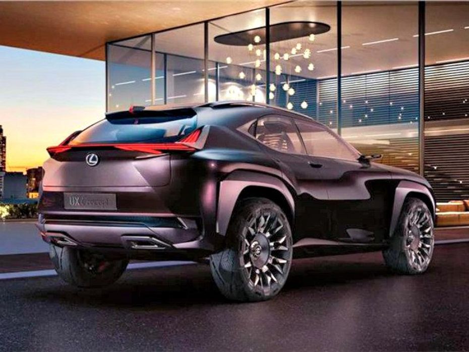 Lexus UX Concept rear quarter shot