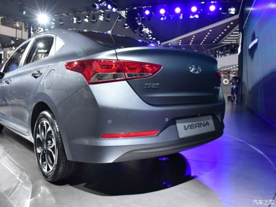 Next-Gen Hyundai Verna rear shot