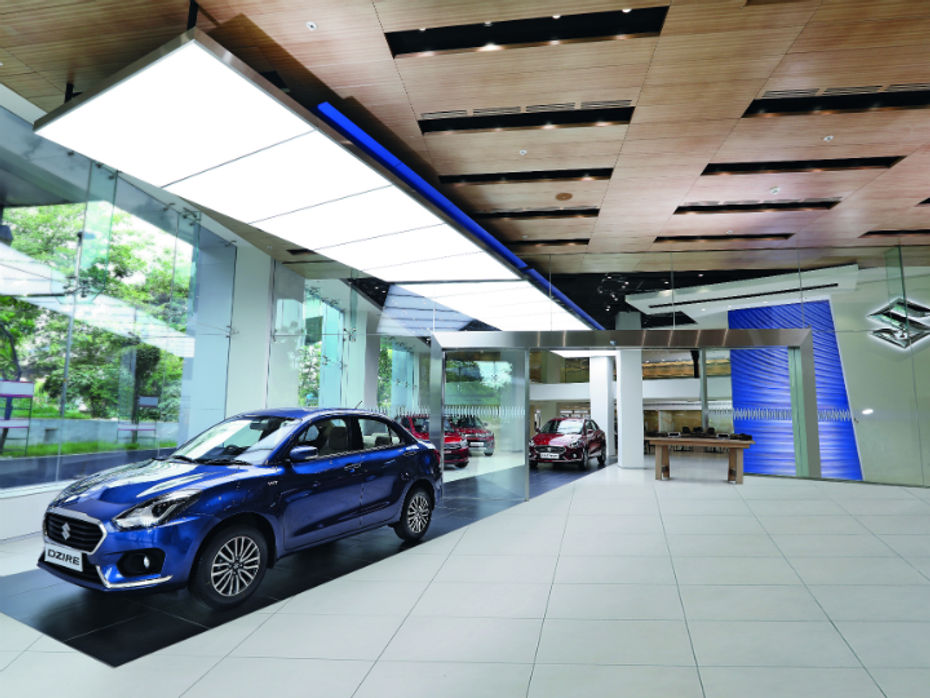 The redesigned showroom floor with dynamic road