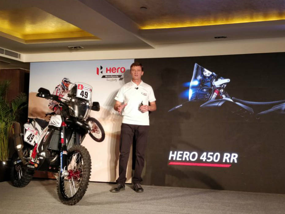 Hero MotoSports Showcases New Rally Bike Ahead Of 2018 Dakar Rally