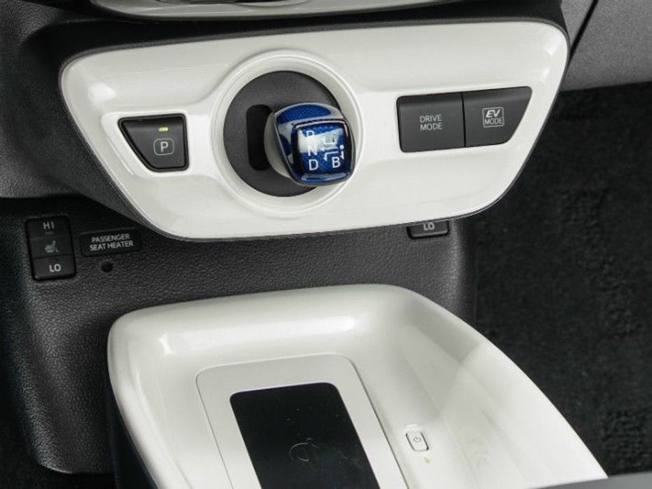 Look at the funky gearshifter of the new Toyota Prius