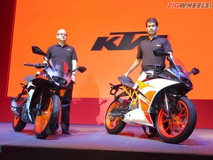 2017 KTM RC 390 and RC 20