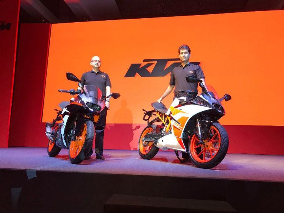 2017 RC 390 and RC 200 from the launch