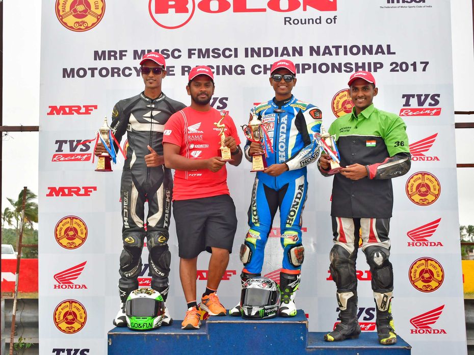 Honda Secures 7 Podiums At The 2017 Indian National Motorcycle Championship
