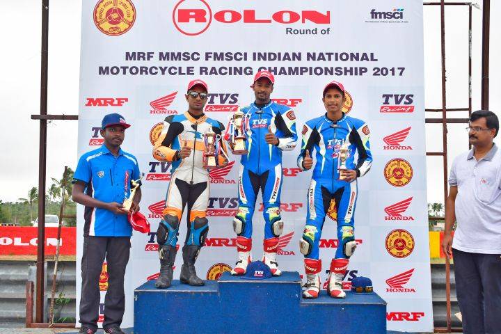 Honda Secures 7 Podiums At The 2017 Indian National Motorcycle Championship