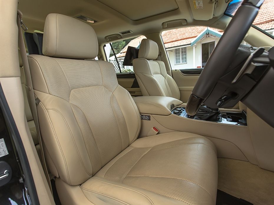 Lexus LX450d Review - Front Seats