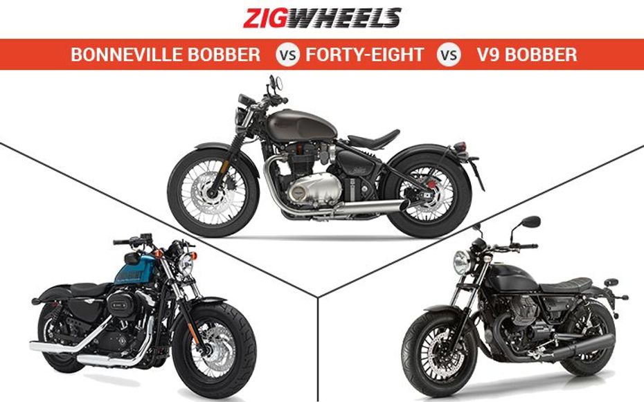 Triumph Bonneville Bobber vs Harley-Davidson Fort-Eight