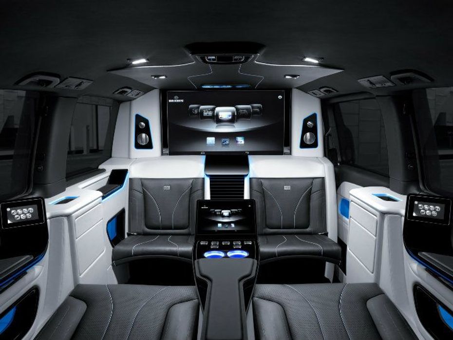 The interior of Mercedes-Benz V-Class by Brabus