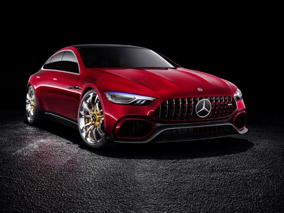 The front end of the GT Concept is similar but still different than that of the AMG GT